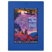 LaのルートDes AlpesのヴィンテージPosterEurope クリップボード (裏面)