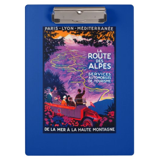 LaのルートDes AlpesのヴィンテージPosterEurope クリップボード (正面)