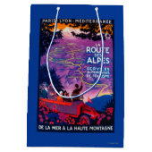 LaのルートDes AlpesのヴィンテージPosterEurope ミディアムペーパーバッグ (裏面)