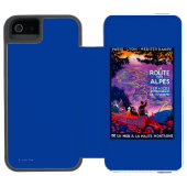 LaのルートDes AlpesのヴィンテージPosterEurope Incipio iPhoneウォレットケース (フォリオオープン)