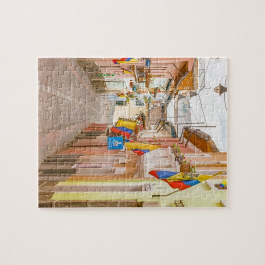 Laのロンダの通りキトエクアドル ジグソーパズル (横)