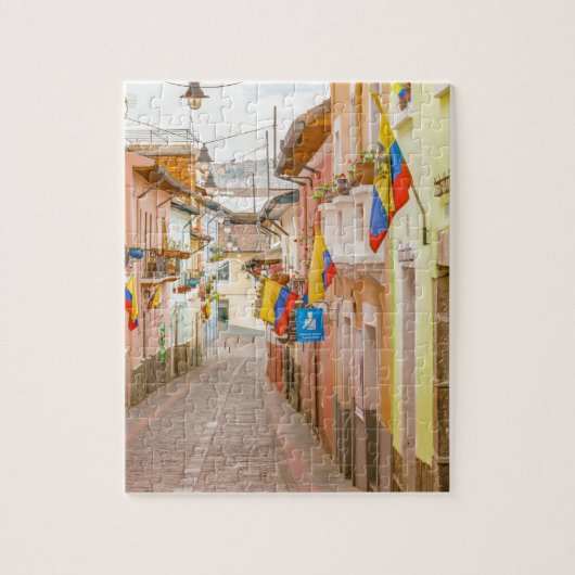 Laのロンダの通りキトエクアドル ジグソーパズル (縦)