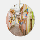 Laのロンダの通りキトエクアドル セラミックオーナメント (左)