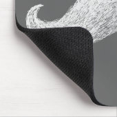 Laの口ひげ(暗い) マウスパッド (コーナー)