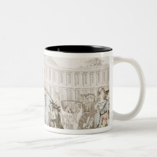 Laの場所des Victoires、パリ、c.1789 (ペンとインク ツートーンマグカップ