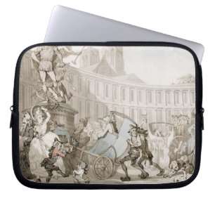 Laの場所des Victoires、パリ、c.1789 (ペンとインク ラップトップスリーブ