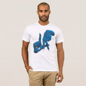 LAの白 + 背部 Tシャツ (正面フル)