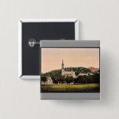 Laの草原、ルルド、ピレネー山脈のフランからのBasilique 缶バッジ (正面&裏面)