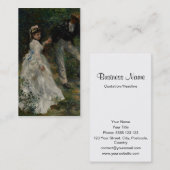 Laの遊歩道、ピエール＝オーギュスト・ルノワール1870年 名刺 (正面/裏面)