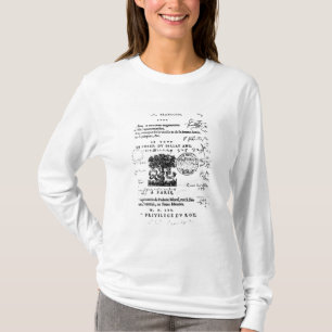 「Laの防衛とイラストレーションのFrontispiece Tシャツ