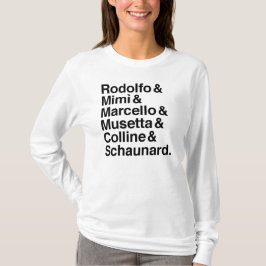 LaのBohèmeのキャラクターのワイシャツ Tシャツ