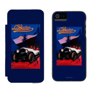 LaのBuizeライオンのヴィンテージPosterEurope iPhone SE/5/5sウォレットケース