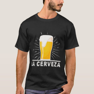 LaのCervezaビール恋人のTシャツ Tシャツ