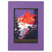 LaのChaine DeモンブランのヴィンテージPosterEurope クリップボード (裏面)