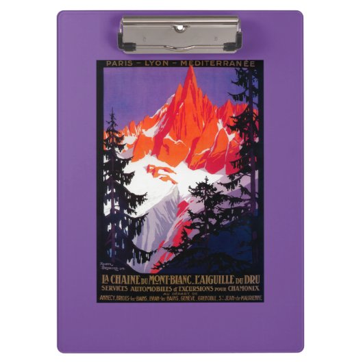 LaのChaine DeモンブランのヴィンテージPosterEurope クリップボード (正面)