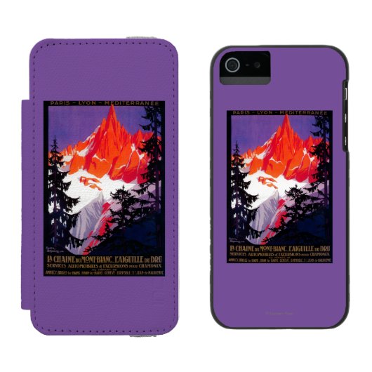 LaのChaine DeモンブランのヴィンテージPosterEurope Incipio iPhoneウォレットケース (並び)