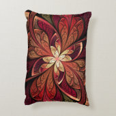 LaのChanteuseの弁柄の赤の抽象芸術パターン アクセントクッション (裏面(縦))