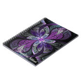 LaのChanteuse Violettのパーソナライズなノート ノートブック (左側)