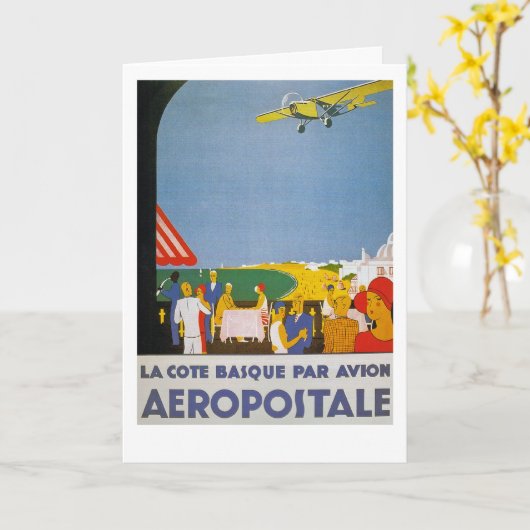 LaのCoteのバスクの標準Avion カード (黄色い花)