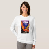 LaのCote d'AzurのヴィンテージPosterEurope Tシャツ (正面フル)