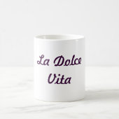 LaのDolce Vita Pawprintのマグ コーヒーマグカップ (中央)