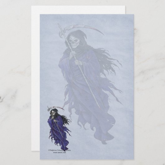 LaのFaucheuseのゴシック様式文房具 便箋 (正面/裏面)