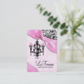 LaのFemmeの311のケーキのピンク 名刺 (スタンド正面)