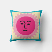 LaのFonda日曜日の黄色いピンク クッション (裏面)