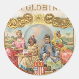 LaのGlobinaのシガーのラベル ラウンドシール