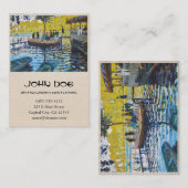 LaのGrenouillereクロード・モネの芸術の絵画 名刺 (正面/裏面)