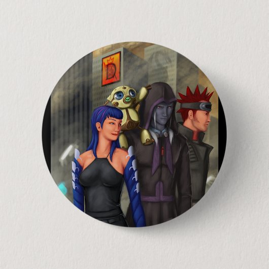 Laのlignée desのドラゴン: M16 缶バッジ (正面)