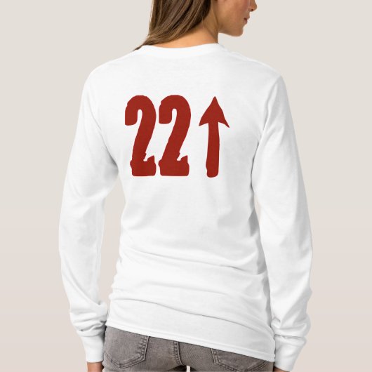 LaのMarieのばら色の女性のフード付きスウェットシャツ Tシャツ (裏面)