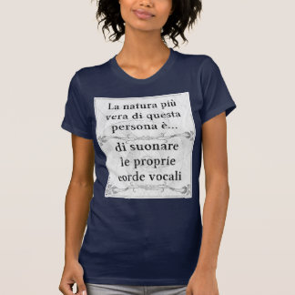 Laのnaturaのpiùヴィエラ: suonareのcordeのvocaliのcantare tシャツ
