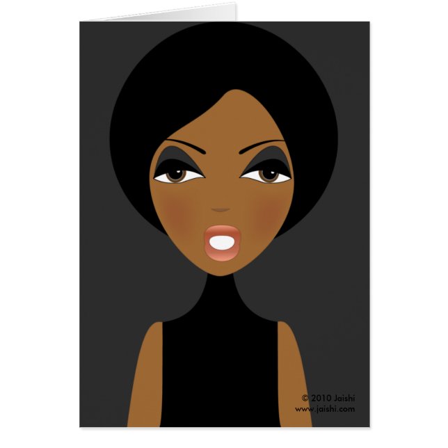 LaのPou Toutan (ここに常に)カード (正面)