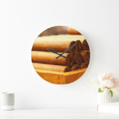 LaのRomanaの先生からの手によって転がられるシガー ラージ壁時計 (ホーム)