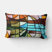 LaのSagrada Famíliaのステンドグラスの枕 ランバークッション (裏面)