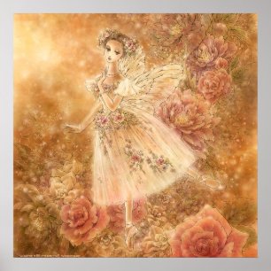 LaのSylphideの芸術のプリントの正方形のフォーマット ポスター