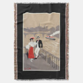 Laはアールデコ場面を引用します スローブランケット (正面縦)