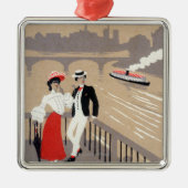 Laはアールデコ場面を引用します メタルオーナメント (正面)