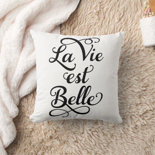 laは米国東部標準時刻の美女、生命を美しいです、フランス語引用します竸います、 クッション (ブランケット)