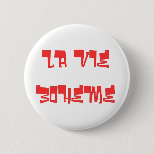 LAはBOHEMEを竸います 缶バッジ (正面)