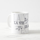 LaはEnを上がりました竸います コーヒーマグカップ (正面左)