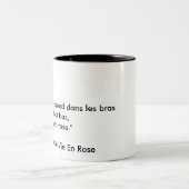 Laはenを上がりました竸います ツートーンマグカップ (中央)