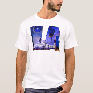 LAはgraffittiのヒップホップのヒップホップの非常に熱いTシャツです Tシャツ