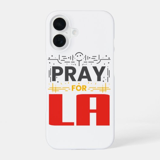 LAを祈って iPhone 16ケース (裏面)