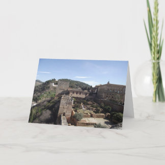 Laアルハンブラ、グラナダ、スペイン カード