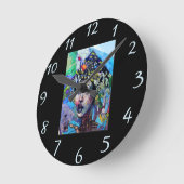LAアートウォール時計 ラウンド壁時計 (傾斜)