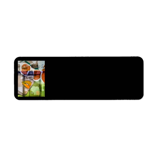 LAアート2差出人住所ラベル ラベル (正面)