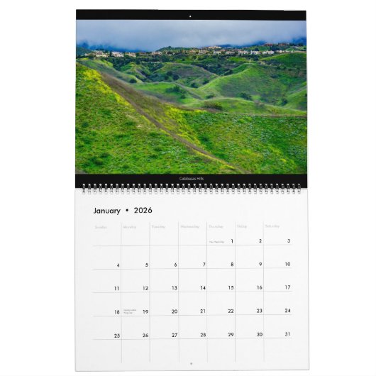 LAカレンダー#2 カレンダー (1月 2026)