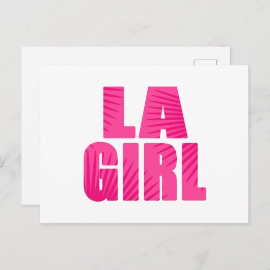 LAガール ポストカード (正面/裏面)